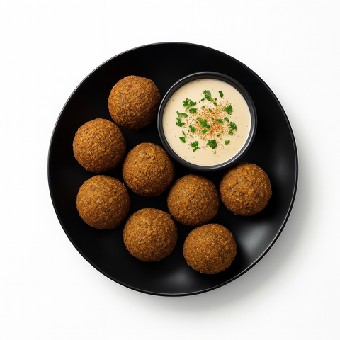 Falafel Ball w/Tahini & Pickles | 1pc (Min 5)