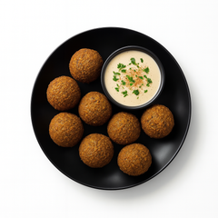Falafel Ball w/Tahini & Pickles | 1pc (Min 5)