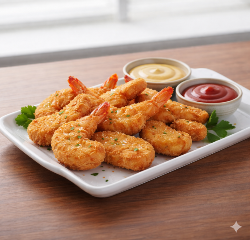 Crumbed Prawn Cutlets | KEBOUSKI