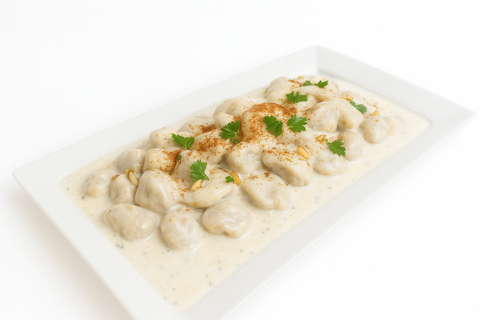 Shish Barak in Yogurt Sauce | 1pp (Min 5)