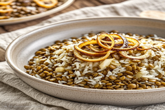 Mujadara - Lentils & Rice with Caramelized Onions | 1pp (Min 5)